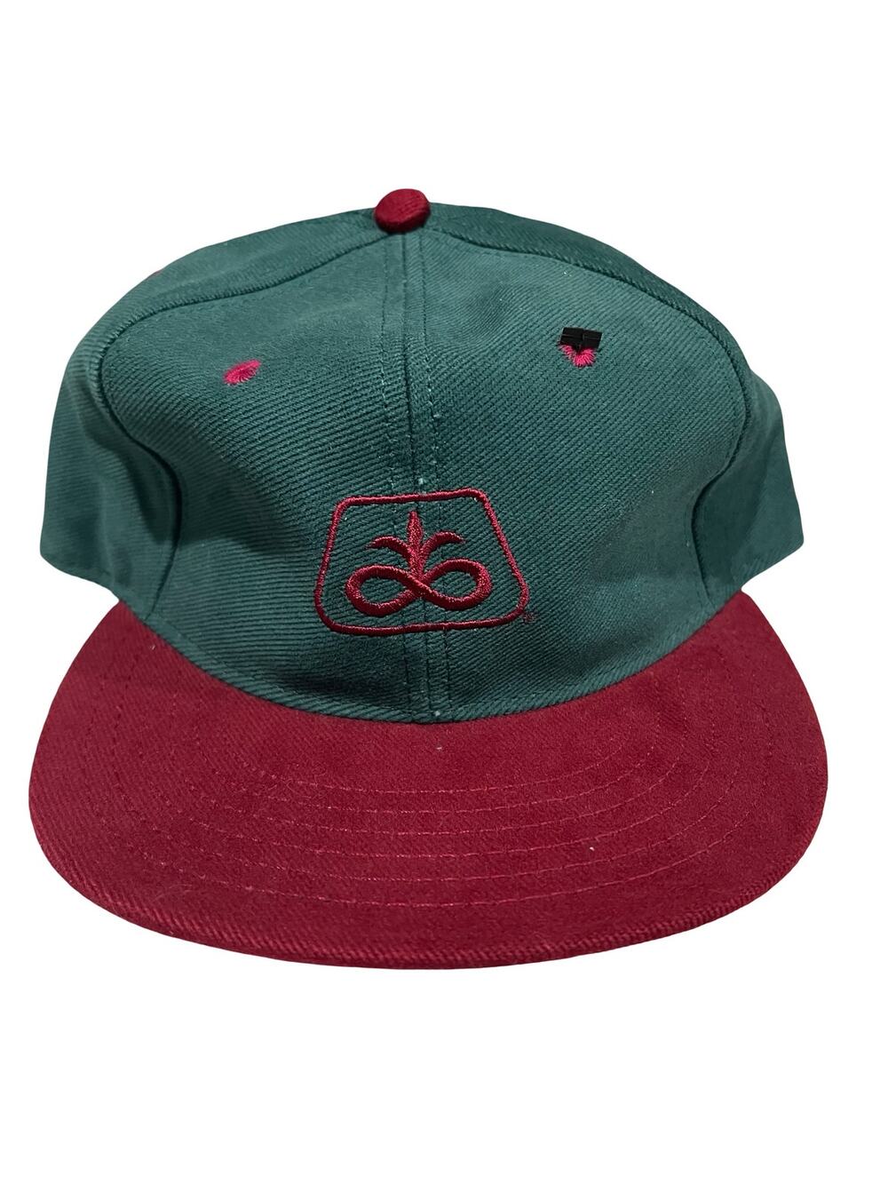 Vintage Pioneer Seeds Hat Snapback USA Made Green Red Seed Corn Farm Capitalism